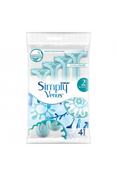Venüs Simply Venus 2 Disposable Women's Razors - 4 Pack