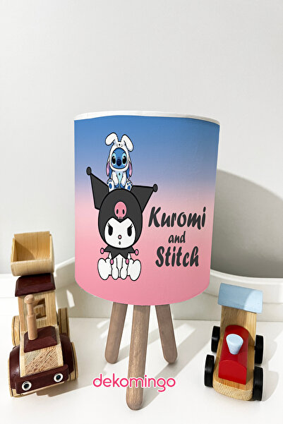 dekomingo Kuromi and Stitch Patterned Lamp Shade