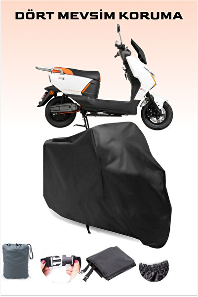 Breen غطاء دراجة نارية أسود متوافق مع ماركة أورورا zr;6، غطاء سكوتر، حماية آمنة