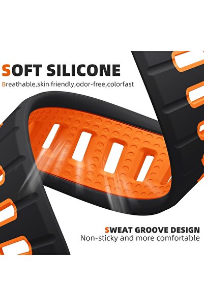 Upeak Sport Band Compatible with Apple Watch Ultra/49/45/44/42mm, 26mm Silicone Replacement Strap