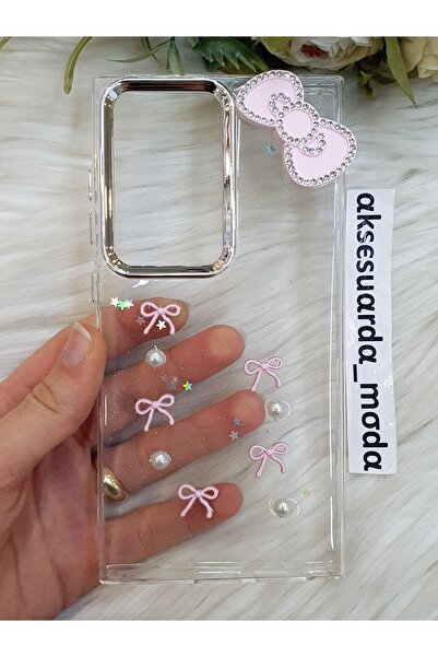 ZB Aksesuarda Moda حافظة شفافة لامعة متوافقة مع سامسونج جالاكسي إس 24 ألترا م...