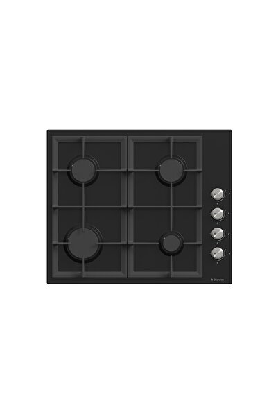 starway 4 Burners Built In Gas Cooker, 60x52 cm, Black Glass, Auto Burn, Iron...