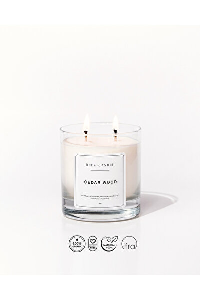 DeDe Candle & Wellness Studio Sedir Ağacı Organik Soya Mumu | Cedarwood Organ...