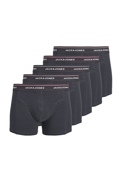 Jack & Jones Men's Solid Color 5-Pack Organic Cotton Boxer Briefs - Avery