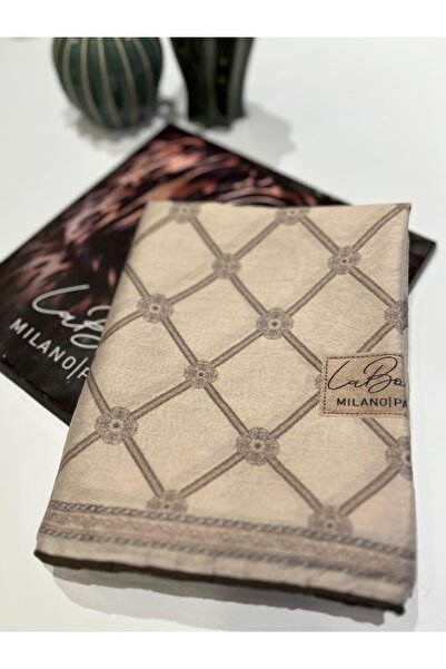 La Boutique Eşarp La Boutique Güz Serisi Organik Monogram Şal