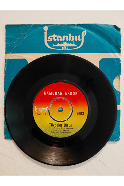 Plakperest Kâmuran Akkor – Bir Teselli Ver / Tövbeler Olsun - Türkiye Basım 45 Lik Plak-2.el