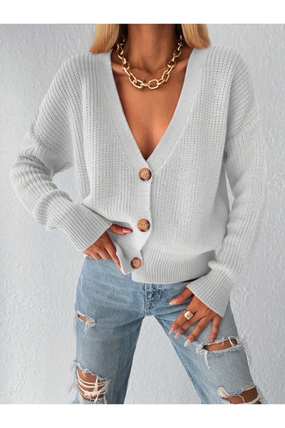 Wear Up Γυναικεία πλεκτή μπλούζα με μακρυμάνικη λεπτομέρεια