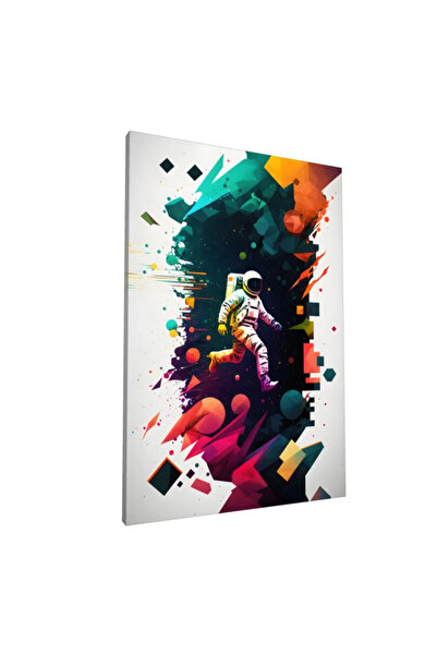PozaTablou Pictură pe pânză: Explorator spațial în culori vibrante 70x100 cm