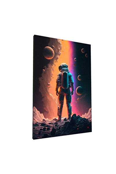 PozaTablou Pictură pe pânză: Peisaj cosmic astronaut multicolor 80x120 cm