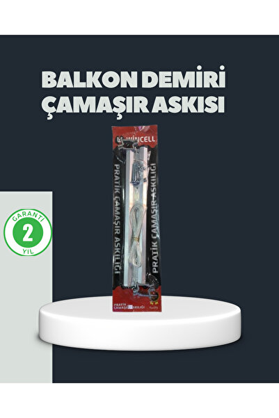 ASTRALTECH Balkon Demiri Çamaşır Askısı Kare Demirlere Uygun Dayanıklı Tasarım