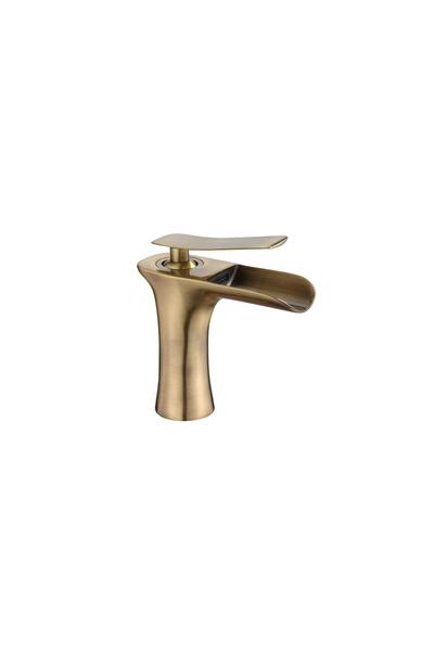 ŞELALE MAT GOLD LAVABO BATARYA