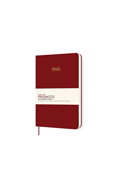 KESKİN COLOR Keskin 2026-A5 Pronote Daily Agenda - Burgundy