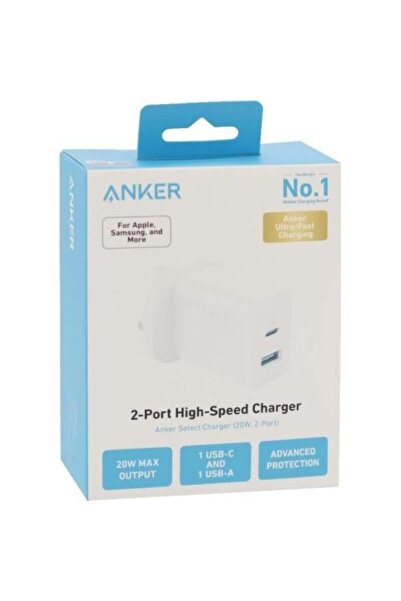 Anker 20W Dual-Port (PD + USB) Charger with 1.5m USB-C to USB-C Cable