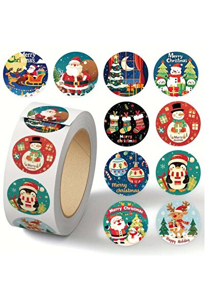 Raco ملصقات عيد الميلاد، ٥٠٠ ورقة أختام زخرفية للدفاتر والهدايا والمظاريف