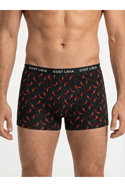 GOST LİRİA - Pepper Desenli Erkek Boxer
