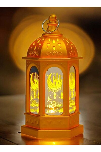 Toybox Toy Box Decorative LED Light Ramadan Lanterns Gold Colour Light
