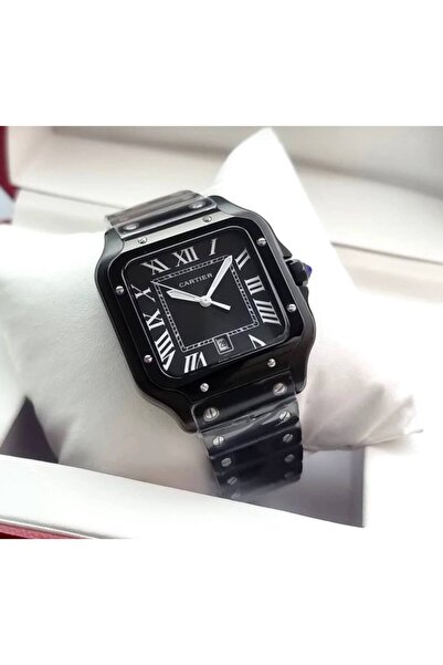 Rolx ساعة سانتوس دو كارتييه ميناء اسود