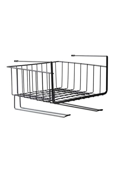 Generic Multifunctional storage shelf, black, 26x18.5x19.5cm