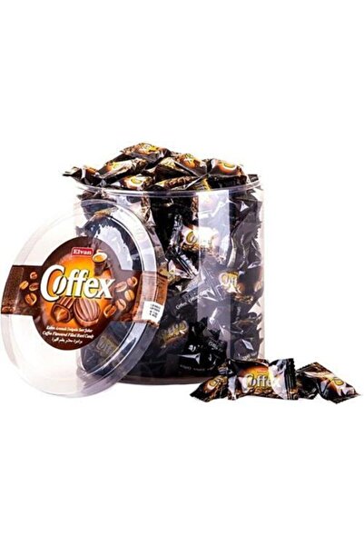 Elvan Coffex Kahve Aromalı Dolgulu Sert  Şeker 1 Kg.