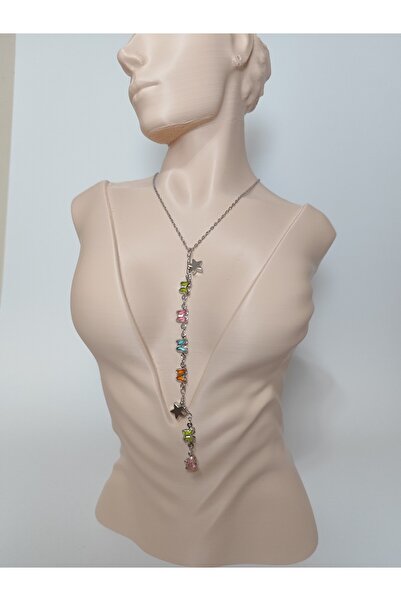 Store Kelebek & Yıldız Detaylı Y kolye