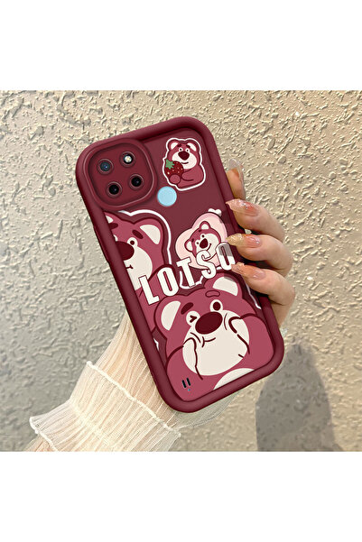 Hontinga حافظة هاتف من السيليكون الناعم مضادة للسقوط متوافقة مع هاتف Realme C...