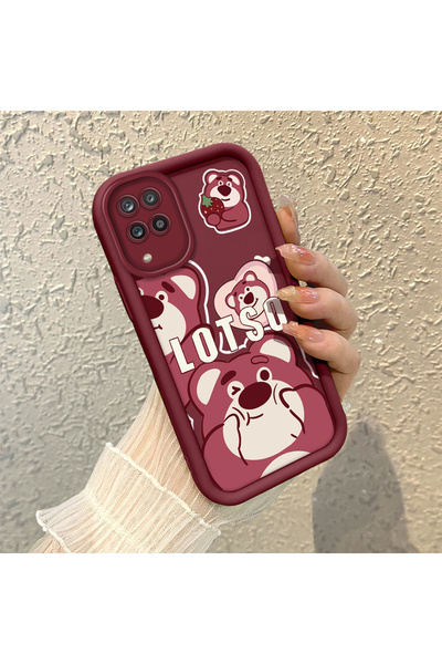 Hontinga حافظة هاتف من السيليكون الناعم متوافقة مع هاتف سامسونج جالاكسي M12/A12