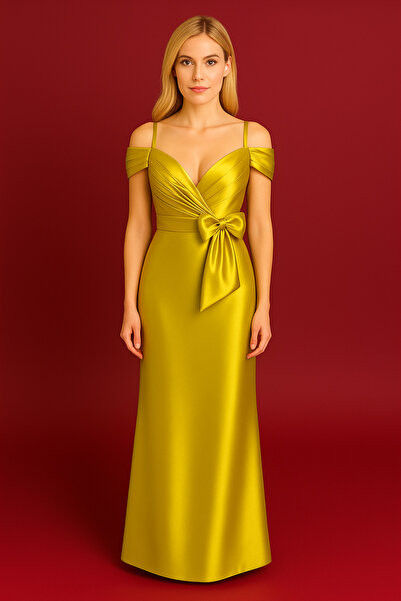 Hüseyin Baştürk Omuz Düşük Fiyonk Detaylı Balık Abiye