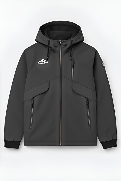 CIVILTIPOLO Erkek Çocuk İçi Kürklü Sabit Kapüşonlu Kolları Lastikli Spor Mont