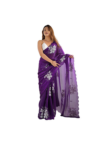 MYSMAR بيربل Zimi chu ساري - HRT5799 | أرجواني