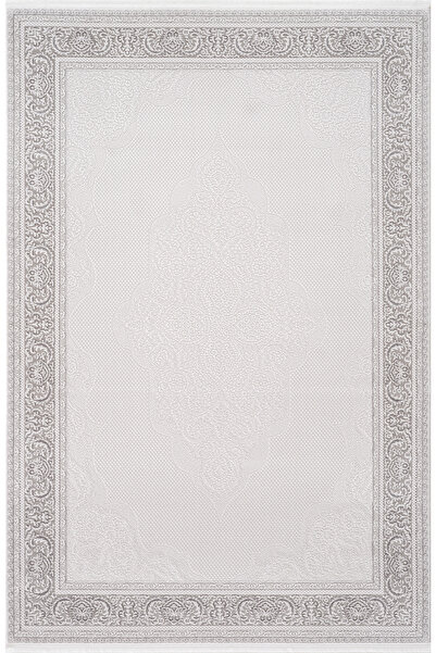 Koza Halı Koza Hayad Sedef Krem Gri Halı Kilim Salon Oturma Odası Yatak Odası...