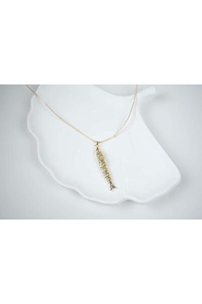 ATELİER TUĞBA قلادة السمكة KOL047 - 52 سم + 5 سم تمديد