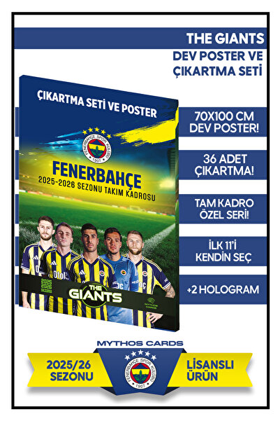Fenerbahçe - the Giants 2025/26 Poster and Sticker Set