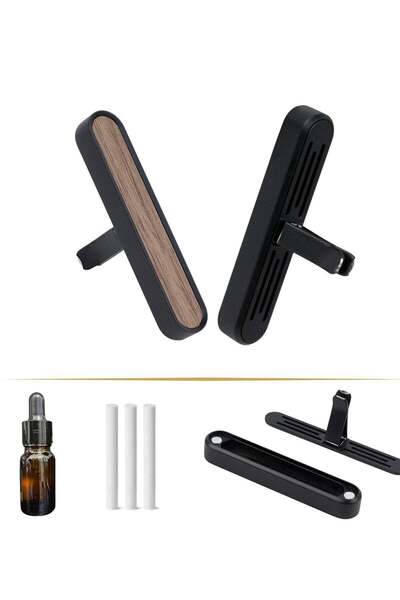 XLogiX معطر جو فاخر للسيارة مع 3 أعواد إعادة تعبئة ورائحة فاخرة (أسود، مسك رو...