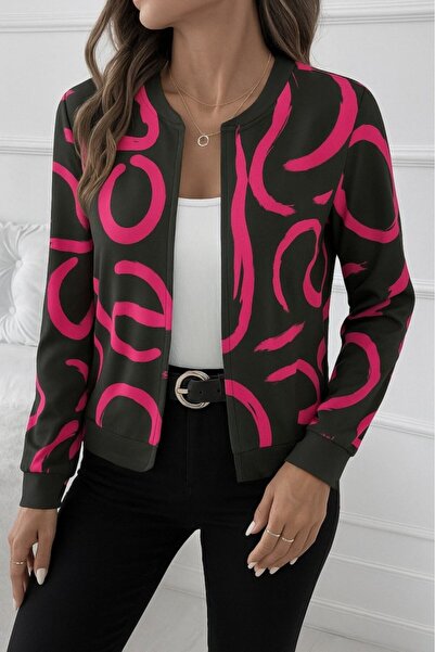 Wear Up    Women's Long Sleeve Front Zip Short Raised Diving Jacket