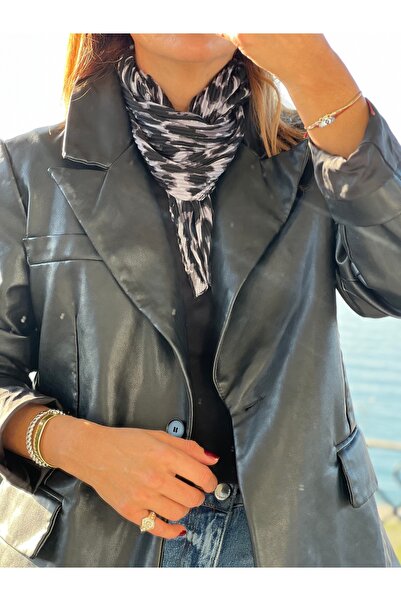 who knows ¿ Whoknows Leopard Print Cotton Pleated Scarf Shawl Women's Clothing Accessory