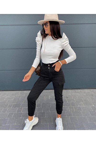 Modafeminen Блуза с корсет от еластична материя 581507 БЯЛА