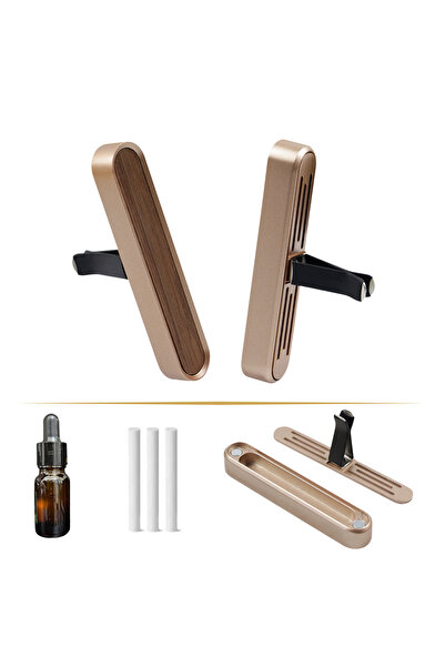 XLogiX معطر جو فاخر للسيارة مع 3 أعواد إعادة تعبئة ورائحة فاخرة (ذهبي، مسك رو...