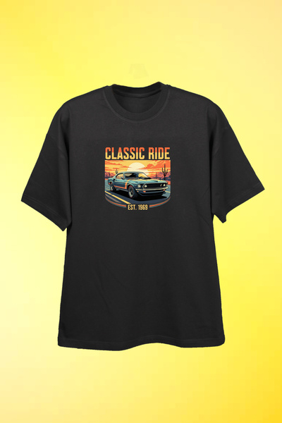 California ST 100% Cotton Custom Design Ford Mustang Printed Men's Oversized ...