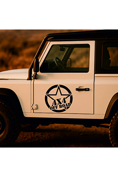 StickITsibiu 4X4 Off Road Star – Autocolant Auto 4×4 Off-Road – Dimensiuni 65x65cm.
