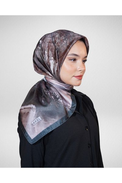 Akel Digital Crystal Scarf Pastel Paint Pattern