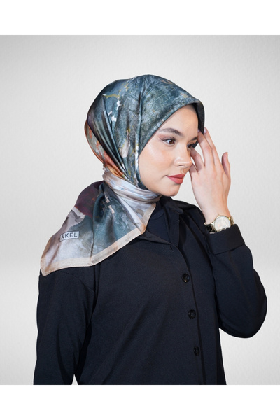 Akel Digital Crystal Scarf Pastel Paint Pattern