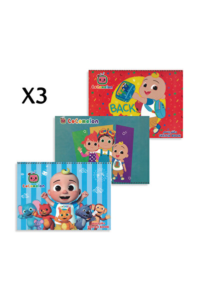 Rainbow Max باقة كراسات رسومية – 3 دفاتر Cocomelon