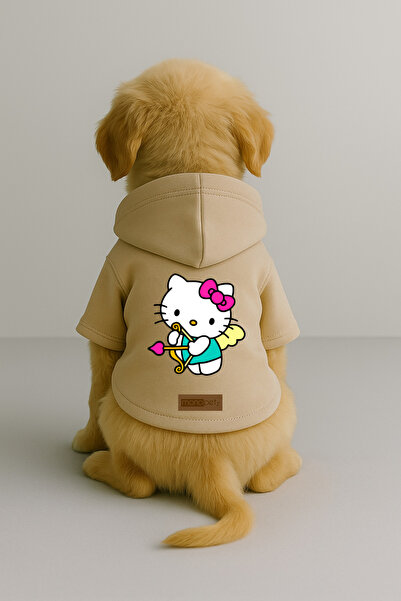 Monopetz Printed Inside Fleece Dog and Cat Clothing & Dress - Beige Color K H...