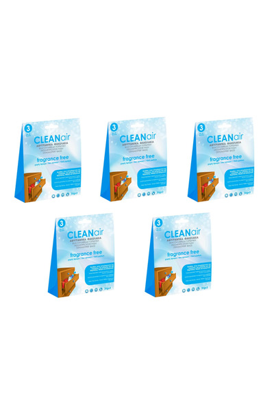 Clean Air Set 5 dezumidificatoare x 3 plicuri absorbante de umiditate special...