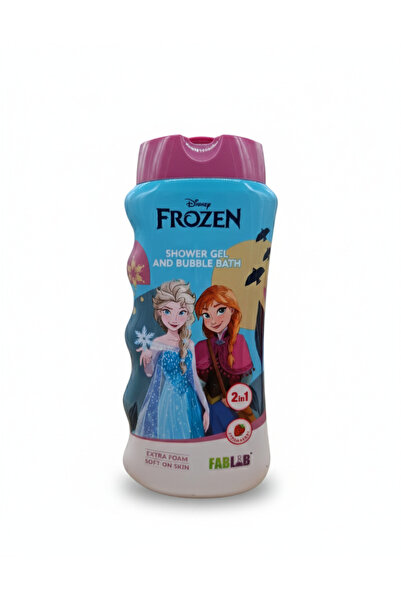 Fab lab جل استحمام لطيف مع رغوة استحمام للأطفال بنكهة فروزن - مرطب وممتع للاس...