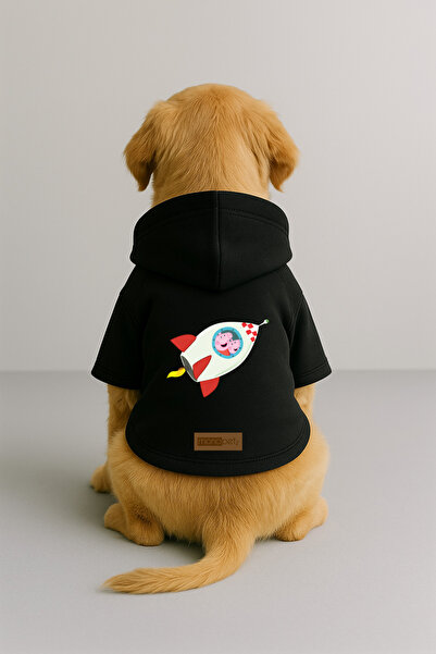 Monopetz Printed Inside Fleece Dog and Cat Clothing & Dress - Black Color K H...