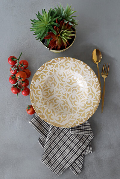 Keramika Vintage Gold Ege Makarna Tabağı 28 Cm 22706