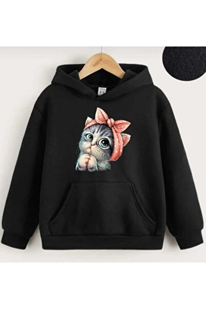 Hunors Sportswear & Company سويت شيرت كات مطبوع موديل للجنسين من القطن بغطاء رأس