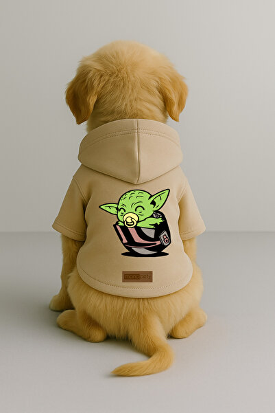 Monopetz ملابس وثوب للكلاب والقطط مع بطانة من الصوف من الداخل - لون بيج K بغط...