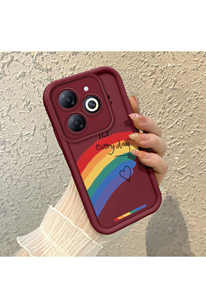 Hontinga حافظة هاتف من السيليكون الناعم متوافقة مع هاتف Infinix Smart 8/8 Pro